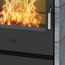 FIREPLACE Rönky Stahl gussgrau/Speckstein