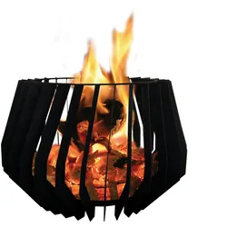 PURLINE Outdoor-Kochfeld, exklusives Design aus schwarzem Stahl EFP65