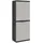 vidaXL Gartenschrank 65 x 37 x 165 cm Grau/Schwarz