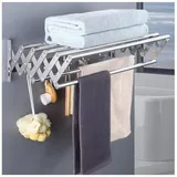 Ausziehbarer Wandwäscheständer Für Den Innen- Und Außenbereich, Waschküche, Badezimmer, Balkon (60 Cm) - Crezuo