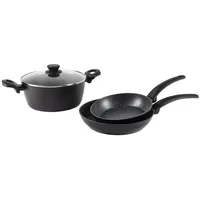San Ignacio Tormes Topf-Set 4-tlg. Kochtopf + Bratentopf + Stielkasserolle + Dämpfeinsatz