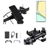 K-S-Trade Smartphone-Halterung für Realme Note 60x, (Handyhalterung das Fahrrad Halter Lenkstange Fahrradhalterung) schwarz