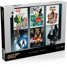 Winning Moves James Bond Puzzle 1000 Piece Jigsaw Puzzle Game