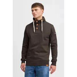 !Solid Stehkragenpullover SOLID "Stehkragenpullover SDTripTroyer", Herren, Gr. S, braun (coffe b me), Obermaterial: 50% Baumwolle CO. 50% Polyester PES., Pullover Stehkragenpullover