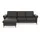 sit&more Ecksofa SIT & MORE "Göteborg", grau (anthrazit), B:268cm H:90cm T:176cm, Sofas, Ecksofa, Sitztiefenverstellung und Federkern, wahlweise mit Bettfunktion