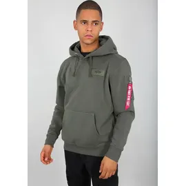 Alpha Industries Back Print Hoody dark oliv, Größe 3XL