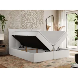 MKS Boxspringbett 160 x 200 cm H3 Weiß