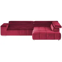 uno Ecksofa  Origo , rot , Maße (cm): B: 308 H: 70 T: 225.0