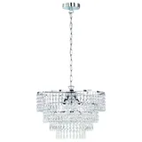 Trio Orient 3-flg. E14 40W 60 cm Metall Chrom