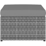 vidaXL Gartensessel mit Hocker 59 x 59 x 30 cm anthrazit 1 St.