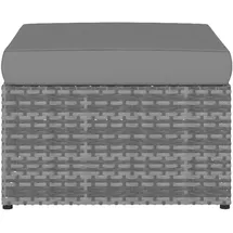 vidaXL Gartensessel mit Hocker 59 x 59 x 30 cm anthrazit 1 St.