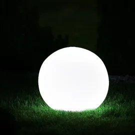 GLOBO Kugelleuchte Kunststoff 30x45 cm inkl. Kabel Smart RGB LED 10W 806Lm weiß