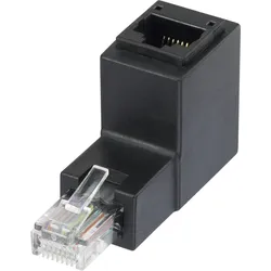RJ45 Netzwerk Adapter CAT 5e 90? nach oben gewinkelt [1x RJ45-Stecker - 1x RJ45-Buchse] 0 RF-4087413