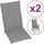 vidaXL Hochlehner Auflage 120 x 50 x 3 cm grau 2 St.