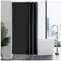 Furlinic Duschvorhang 120 x 200 cm schwarz