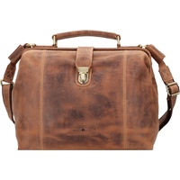 GREENBURRY Vintage Handtasche Leder 32 cm brown