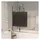 vidaXL Faltbare Duschkabine ESG 80x140 cm Schwarz