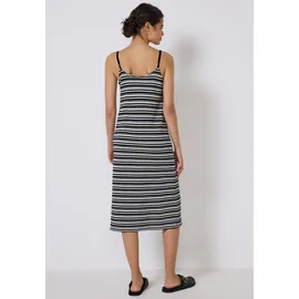 street one studio Midikleid Gestreift Schwarz/Weiß 44