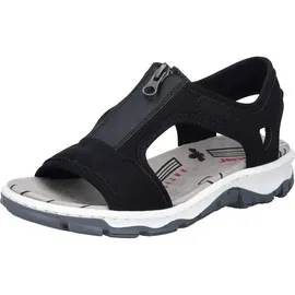 Rieker Sandalen Damen Schwarz 39
