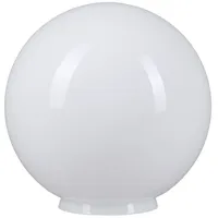 H4L Kugelglas Weiß glänzend Ø 300mm Lampenglas Kragenrand Ersatzglas