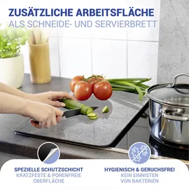 Wenko Herd-Abdeckplatte Universal Modell Beton grau