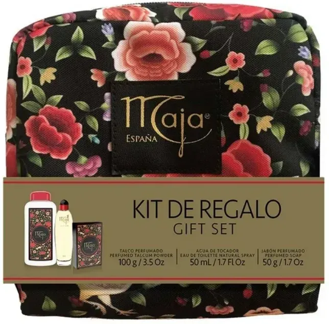 MAJA Klassisches Duftset Geschenkset (Eau de Toilette 50 ml + Talkumpuder 100 g + Seife 50 g)