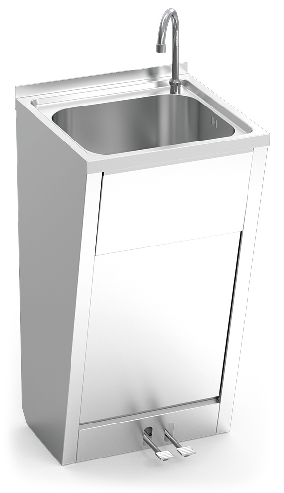 Handwaschbecken mit Doppelpedal Hersteller: Fricosmos. Bestell-Nr.: 061008