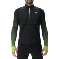 Uyn Running Exceleration Windproof Zip-Up Laufshirt Herren black/lime S