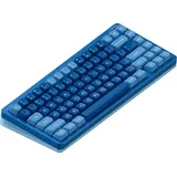 nuphy Halo75 V2 Mechanische Gaming-Tastatur 75% kabellos Hot-Swap-Fähige 83 Tasten RGB-Tastatur mit Hintergrundbeleuchtung, unterstützt Bluetooth/2.4GHz/USB-C (Blue, Mint (37gf))