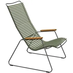 Outdoor Lounge Stuhl Click olivgrün