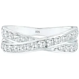Elli Ring 925 Sterling Silber in Weiß | Gr.: 58