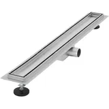 luxebath Duschrinne 80 cm 2in1 befliesbar Edelstahl Silber