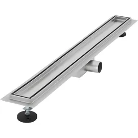 luxebath Duschrinne 80 cm 2in1 befliesbar Edelstahl Silber