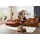 W.Schillig Ecksofa »piedroo, Designsofa mit tollem Sitzkomfort, bequem und elegant, L-Form«, Kopfteilverstellung, wahlweise mit Sitztiefenverstellung, Breite 343cm braun
