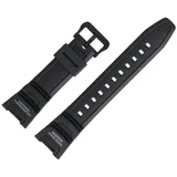 CASIO Uhrenarmband 24mm Kunststoff Schwarz SGW-100 schwarz