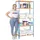 Proregal Schwerlastregal Metall 180x90x50 cm Blau/Orange 5 Fachböden Fachlast 150 kg