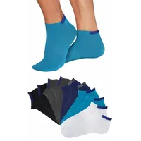 H.I.S. Sneakersocken 10er Pack Blau/Grau/Schwarz 39-42