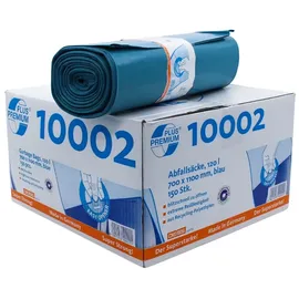 Deiss PREMIUM PLUS Schwerlast Abfallsäcke aus Recycling-LDPE 120L, 150 Stk.