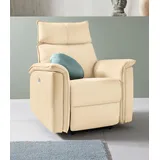 Places of Style »Zola, TV-Sessel mit Schlaffunktion, Sessel für Wohnzimmer mit«, elektrischer Relaxfunktion und USB-Steckeranschluss, Breite 87 cm beige