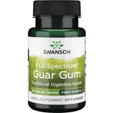 SWANSON Vollspektrum Guarkernmehl (Pflanzenfaser) 60 Kapseln