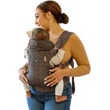 Infantino Flip Advanced 4-in-1 Babytrage, Ergonomisch, Umwandelbar, mit Blickrichtung Nach Innen und Außen, Vorne und Hinten Tragbar für Neugeborene bis Kleinkinder 3,6-14,5 kg,