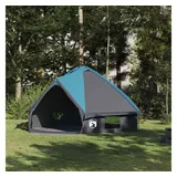 vidaXL Teepee Zelt für 8 Personen Blau/Grau