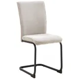 Niehoff Schwingstuhl MENU, Beige - Schwarz - Cord - Eisengestell