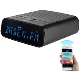 Auviso DAB+-Radiowecker, VA-Display, BT, 2 Weckzeiten, USB-Ladeport