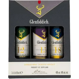 Glenfiddich Distillery Glenfiddich 40% vol 0,15 l Geschenkset