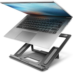 Axagon STND-L ALU Ständer für 10 bis 16 Zoll Laptops, Notebook Ständer, Grau