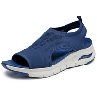 SKECHERS Arch FIT City Catch Sandale, Navy Knit, 38