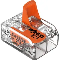 WAGO Compact-Verbindungsklemme bis 4 mm2 2-Leiter 16 St. 221-412