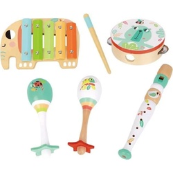 Tooky Toy Spielzeugset aus Holzmusikinstrumenten für Kinder – 6-tlg. Tooky Spielzeug