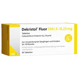 Mibe Dekristol Fluor 500 I.E./0,25 mg Tabletten